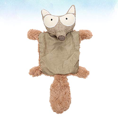 Balacoo Juguete Chirriante para Mascotas Juguete para Perros de Peluche Zorro sin Relleno Perro para Masticar Dientes de Juguete Juguete Limpio Cachorro Juguete de Peluche para Mascota Perro Cachorro