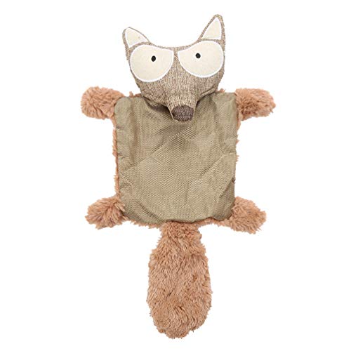 Balacoo Juguete Chirriante para Mascotas Juguete para Perros de Peluche Zorro sin Relleno Perro para Masticar Dientes de Juguete Juguete Limpio Cachorro Juguete de Peluche para Mascota Perro Cachorro