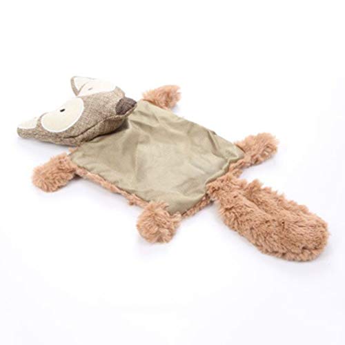 Balacoo Juguete Chirriante para Mascotas Juguete para Perros de Peluche Zorro sin Relleno Perro para Masticar Dientes de Juguete Juguete Limpio Cachorro Juguete de Peluche para Mascota Perro Cachorro