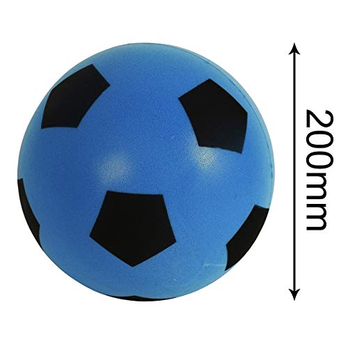 Balón de fútbol (espuma, talla 5), azul