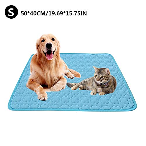 Banane Pet Cooling Mat, Pet Dog Cat Cool Mat Selbstkühlung, Langlebige Pet Cool Mat Ungiftiges Gel Self Cooling Pad, Ideal para Perros Gatos en Verano Caliente, Grande