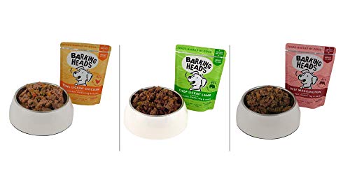 Barking Heads Sobres De Comida Húmeda para Perros-Pack Surtido-Receta Natural Sin Cereales Ni Aromas Artificiales, con Vitaminas Y Minerales Añadidos 6 X 300 G