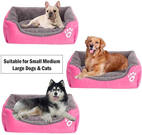 BCOO Cama para Perro Cama para Mascotas Super Suave sofá Cama de Lana Suave de algodón PP Hecho en una Cama de Mascota, Adecuado para Perros pequeños y medianos o Gatos