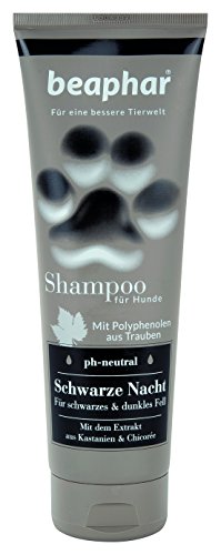 Beaphar Premium Champú Negra Noche para Perros | Perro Negras para & | Piel Brillante | PH Neutral | de Pelo para Negra Oscura labradore etc, 250 ml