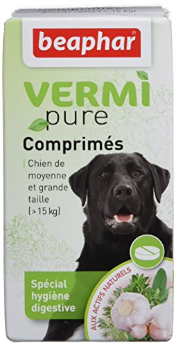 Beaphar - Tabletas antiparasitarias Naturales Perro Grande, 50 ud