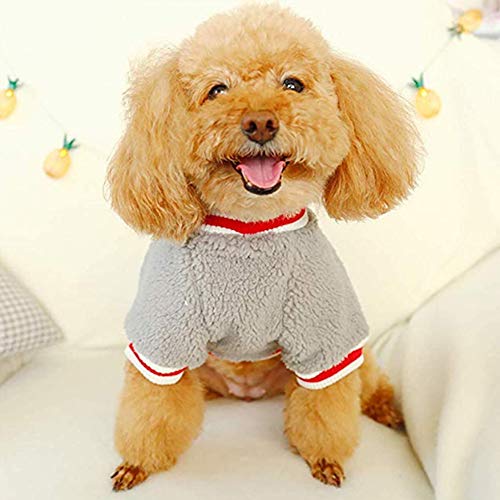 Beirui - Abrigo de Forro Polar Suave para Perros pequeños, para Cachorros, Gatos, Ropa de Chihuahua cálida para Invierno, para Perros pequeños, 3 Colores, 5 tamaños