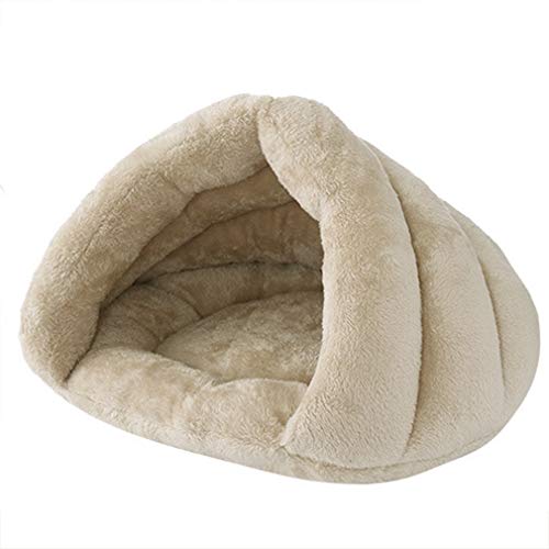 Beskie - Cama Cueva para Mascotas, para Gatos pequeños, medianos, Perros, Mascotas, Saco de Dormir, Forro Polar Grueso, cálido, para Perro, para Gatos, Cachorros