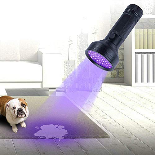 BESTSUN Linterna UV Ultravioleta 68 LED 395nm, Flashlight Blacklight Lámpara Luz Negra Portátil Detectar Orina de Mascotas Perros Gato, Escorpión en Armarios,Alfombras o Mantas