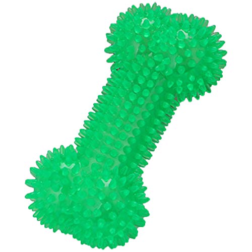 Bibetter - Juguete para Masticar y Masticar para Perros, Resistente a mordidas, no tóxico, Suave, de Goma Natural TPR, para Masticar Dientes, Juguete de Anillo de Limpieza (Verde)