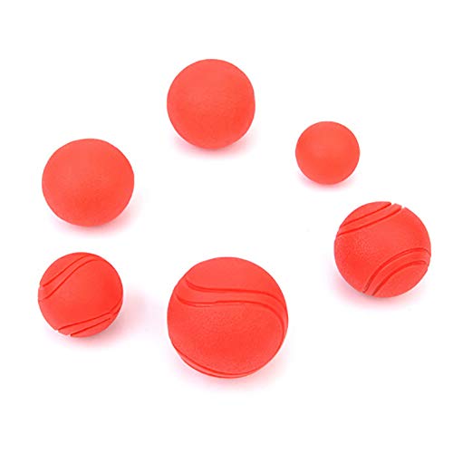 BIKITIQUE - Pelotas de Goma Maciza Bouncy Bola Resistente a los ácaros, Indestructible, Juguete para Mascotas