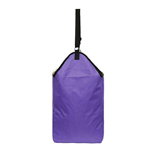 Bolsa de almacenamiento de hierba de caballo Oxford, bolsa para caballos y caballos, de alimentación lenta, morado, 1