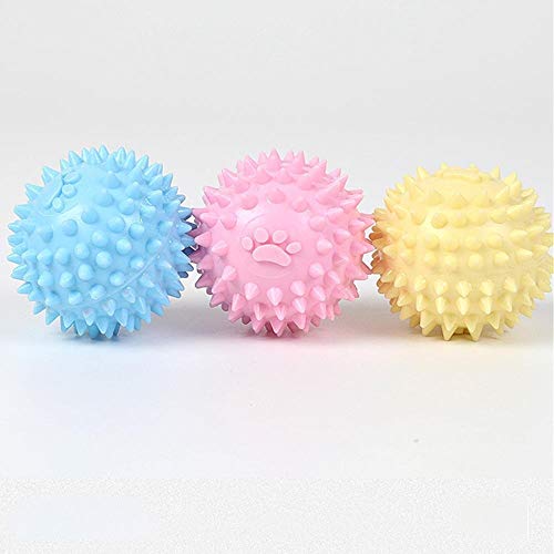 Brandless Dog Chew Toy Dientes molares de Limpieza Erizo de la Bola for Mascotas Perrito interactivos Bolas mordedura al Ultra Resistente Diente Limpio Juguetes Bola