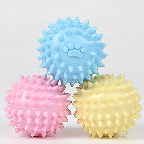 Brandless Dog Chew Toy Dientes molares de Limpieza Erizo de la Bola for Mascotas Perrito interactivos Bolas mordedura al Ultra Resistente Diente Limpio Juguetes Bola