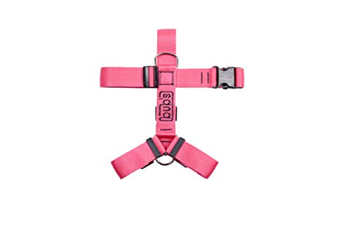 bub's Not Pull - arnés para Perro Grande Sistema Anti tirón (Comprobar tamaño: Cuello 43 a 74 cm Pecho 59 a 94 cm) (Rosa)