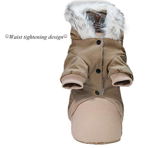 BXFUL Ropa para Perros Ropa De Invierno, Mascotas Militar Capa De La Chaqueta De La Chaqueta del Chaleco Ropa De Invierno, Conveniente para Pequeñas, Medianas Y Grandes Perros (M,Verde)