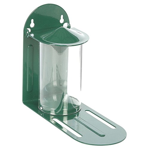 C J Wildlife - Dispensador de comida para ardillas (metal), color verde