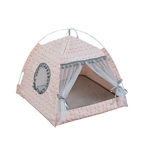 Cama grande Memoria perro espuma, ortopédicas perr Cuatro Estaciones universal del gato del perro Pequeña tienda desmontable y lavable arena for gatos mascotas Nido, Tamaño: XL (Pink Leopard Grain) li