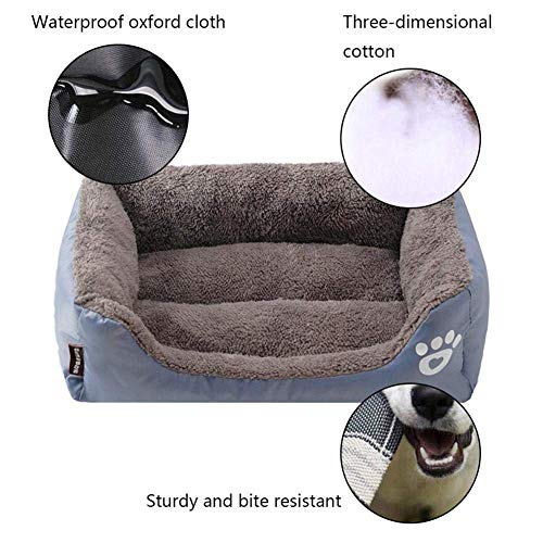 Cama para perro, sofá para mascotas supersuave, cama para gatos, parte inferior antideslizante, tumbona para mascotas, se caldea y transpirable, cama premium para mascotas, de MONIKI