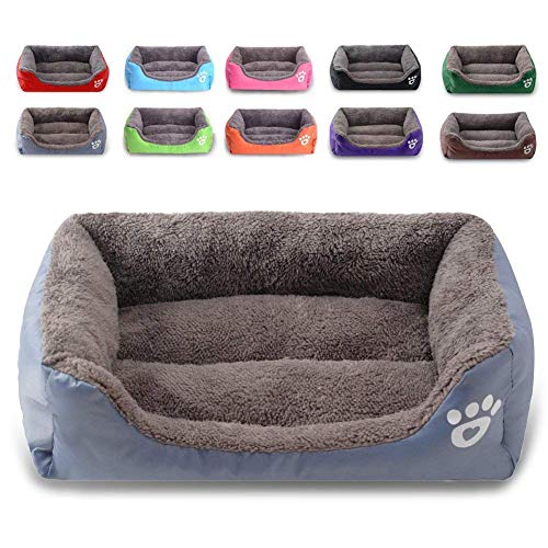 Cama para perro, sofá para mascotas supersuave, cama para gatos, parte inferior antideslizante, tumbona para mascotas, se caldea y transpirable, cama premium para mascotas, de MONIKI