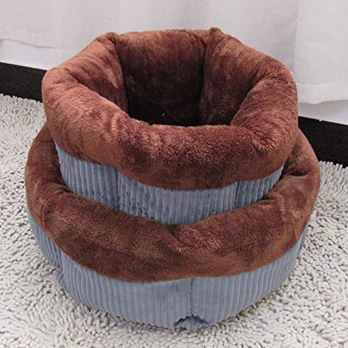 Cama para Perros Hexagon, Cesta para Gatos con Calentamiento Suave, Hogar para Mascotas De Otoño Invierno para Gatitos Pequeños, Nido para Mascotas,Beige