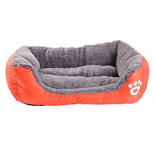 Cama para perros para perros pequeños, medianos y grandes Tamaño 3XL Casa para perros para mascotas Cálidas camas para gatos con perrito de algodón para cama para perros grandes, A, L 68cmx55cmx16cm