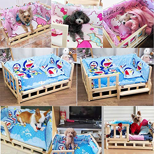 Cama para Perros, Perrera de Verano extraíble y Lavable, pequeña y Mediana, Gran Perro de Peluche, Golden Retriever, Cama para Mascotas,A,M