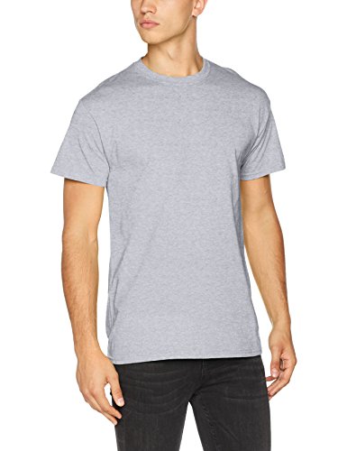 Camiseta de hombre Gildan de algodón grueso Gris Grey (Sports Grey) Small