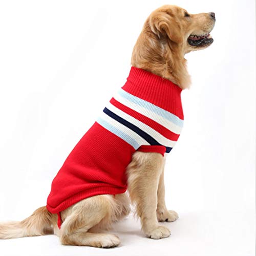 Candybarbar Camisa a Rayas de Estilo inglés Camiseta con Camiseta Superior Perros Algodón Otoño e Invierno Ropa para Mascotas para Cachorro de Perro Suéter cálido