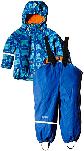 CareTec Chaqueta y Pantalón Impermeable Unisex Niños, azul (Sea Blue 706), 6 años