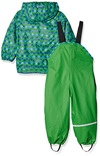 CareTec Chaqueta y Pantalón Impermeable Unisex Niños, Verde (Grün 974), 80