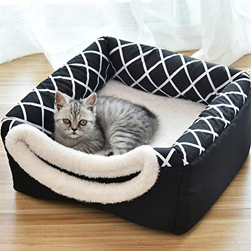 Caseta Perro Interior Camas para Perros Mascota Cueva Nido Mascota Perro Camas Perro sofá Cama Cama del Perro Camas para Gatos Gray,l