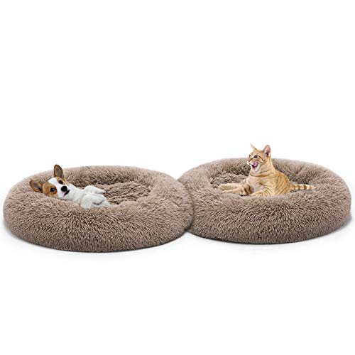 CENY - Cama para perro grande para labrador, Golden Retriever, Samoyed, Shepherd, Rescate grande – Redondo calmante Kennel perro Kennel extra grande cojín extra grande, super suave y antideslizante