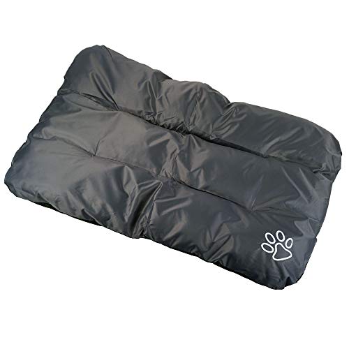 Cepewa Cojín para Perros XL 100 cm x 70 cm Cama para Perros de Nailon 420D Estable en Gris Lavable y cómodo