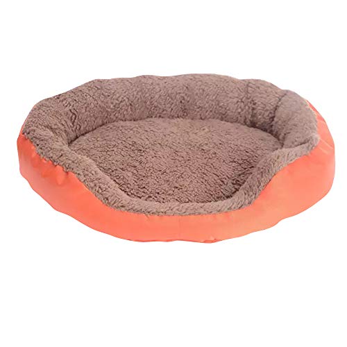 Cesta para Mascotas de Felpa 4 Colores Diferentes y 3 tamaños - Lavable y Resistente a los arañazos casa para los Perros y Gatos (Style 4, L)