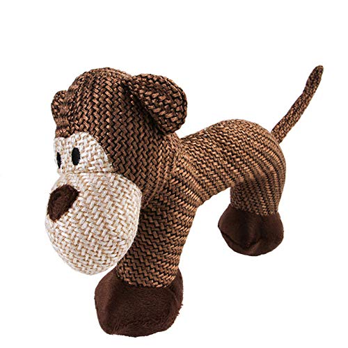 CEXWZQ Perros Juguete Quiet Juguete Juguete Mascota Animales Peluches Adecuado para Gatos y Perros, mono, as picture size