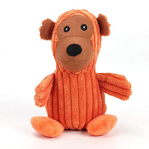 CEXWZQ Perros Juguete Quiet Juguete Juguete Mascota Animales Peluches Adecuado para Gatos y Perros, mono, medium