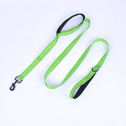 CHAOYUEB Correa para Mascotas,   Correas Flexibles para Perros Grandes Accesorios para Perros Mascota Plomo para Mascotas, Verde, L, 2.5X180Cm