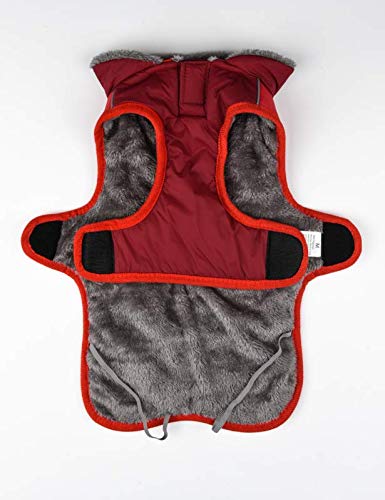 Cheng Yi - Chaqueta de invierno para perro, impermeable, forro polar reflectante, chaleco deportivo para clima frío, chaqueta impermeable para perros pequeños, medianos y grandes.