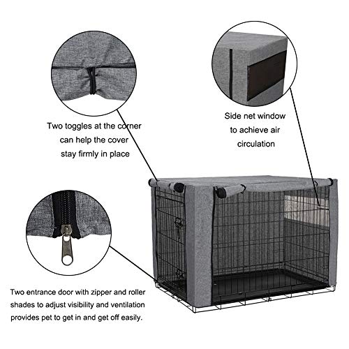 chengsan Funda para Jaula, Resistente al Viento, Cubierta para caseta de Mascotas, Proporciona protección Interior y Exterior para Caja de Alambre