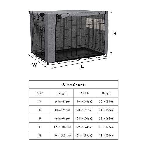 chengsan Funda para Jaula, Resistente al Viento, Cubierta para caseta de Mascotas, Proporciona protección Interior y Exterior para Caja de Alambre