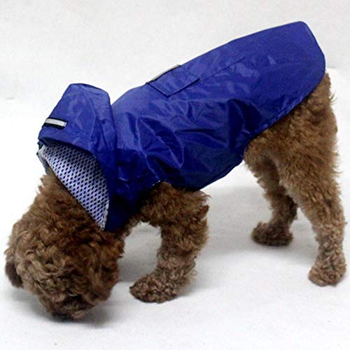 Chubasqueros Para Perros Impermeable Con Capucha Súper Impermeable Reflectante Para Mascotas Resistente Al Desgaste No Deformado Poncho Para Mascotas S-5Xl Para Perros Medianos Grandes-Negro_S