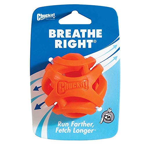 Chuckit! CU31932 Pelota Breathe Right Fetch Ball Medium, Bola De Entrenamiento para Perros, M