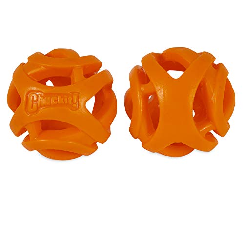 Chuckit Pelotas Breathe Right Fetch Ball Medium, 2 Bolas De Entrenamiento para Perros, M