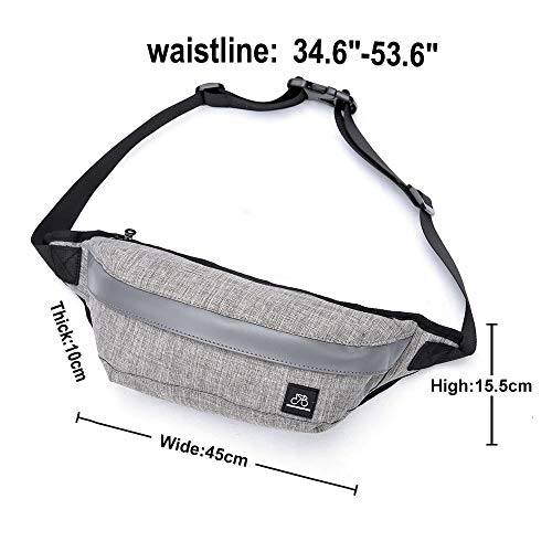 Cintura Fanny Pack Riñoneras Deportivas Cinturón de Correr Impermeable Bolso Running para Camina el Perro Bicicleta Senderismo Teléfono Riñoneras Mujer Hombre