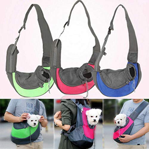 CLIN Comfort Pet Mochila Bolsa Moda Durable Plegable Portátil Multipropósito Pet Handbag Case Pet Carry Travel Cage Carrier Bag Dog Cat Rabbit Can Use-Green S