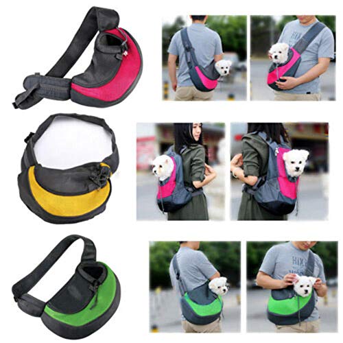 CLIN Comfort Pet Mochila Bolsa Moda Durable Plegable Portátil Multipropósito Pet Handbag Case Pet Carry Travel Cage Carrier Bag Dog Cat Rabbit Can Use-Green S