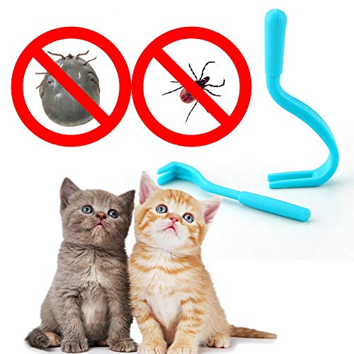 CMTTOME 2 PCS/Set Pinzas para Mascotas Scratch Comb Flea Hook Tick Removal Tool-Verde_S