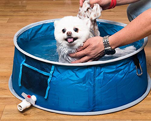 Coco Jojo Devesesport | Piscina para Perros 65 cm | Piscina para Mascotas | Plegable | Bañera al Aire Libre