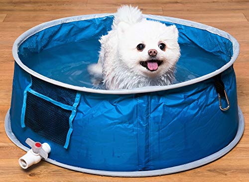 Coco Jojo Devesesport | Piscina para Perros 65 cm | Piscina para Mascotas | Plegable | Bañera al Aire Libre