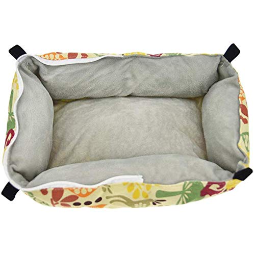 Colgante Ped Bed para Mascota Hámster Rata de jerbo Ratón Chinchilla Conejillo de Indias Hurón Ardilla Conejo Gatito Cachorro Jaula de Animales pequeños Accesorios de Juguete Hamaca Suave y cómoda